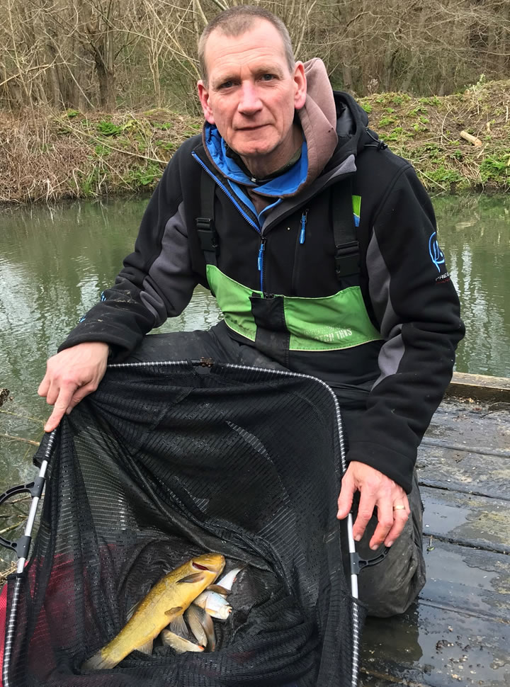 Keith had a small Tench in his bag