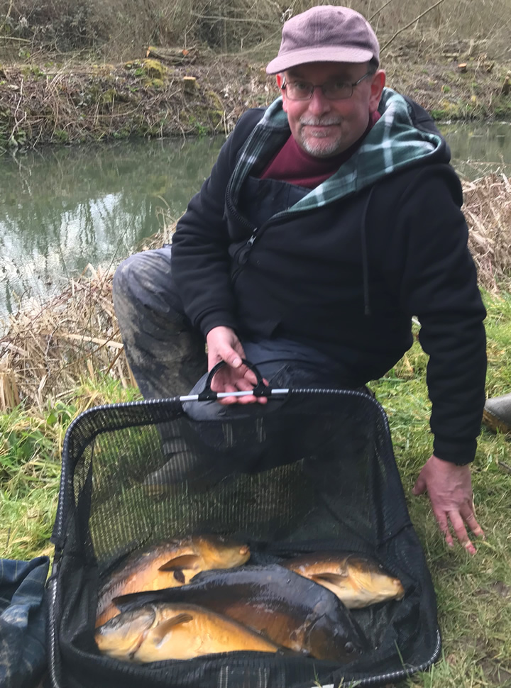 Vince with his winning Carp catch
