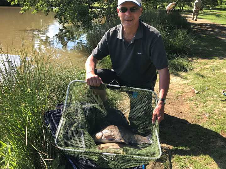 John with his feeder caught bream
