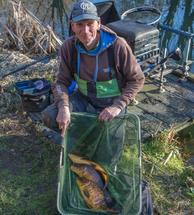Keith scooped the substantial golden peg with these carp